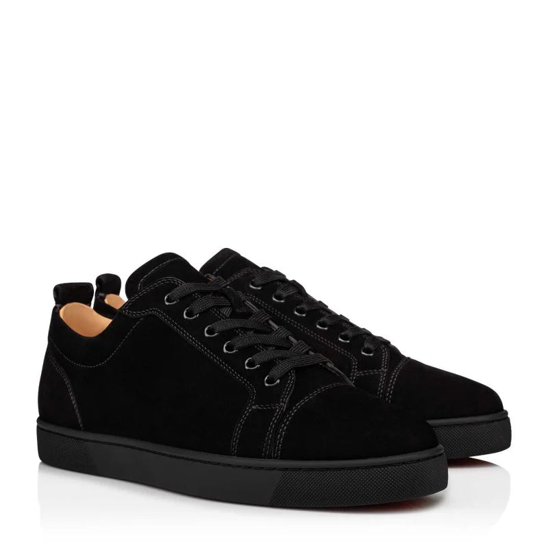 Leather Lace-Up Sneakers For Men